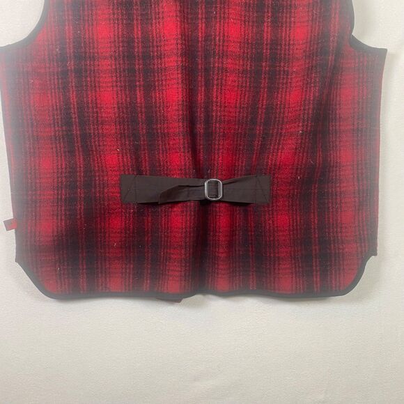 Woolrich Men’s Buffalo Plaid Full Zip Vest – Red/Black, Size XL - Picture 8 of 10